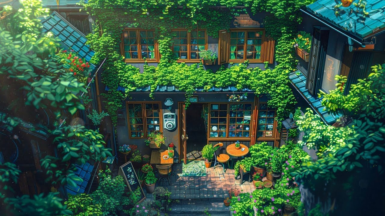 Ghibli Coffee Shop ☕️ Music to put you in a better mood 🌿 lofi hip hop - lofi songs _ study - relax