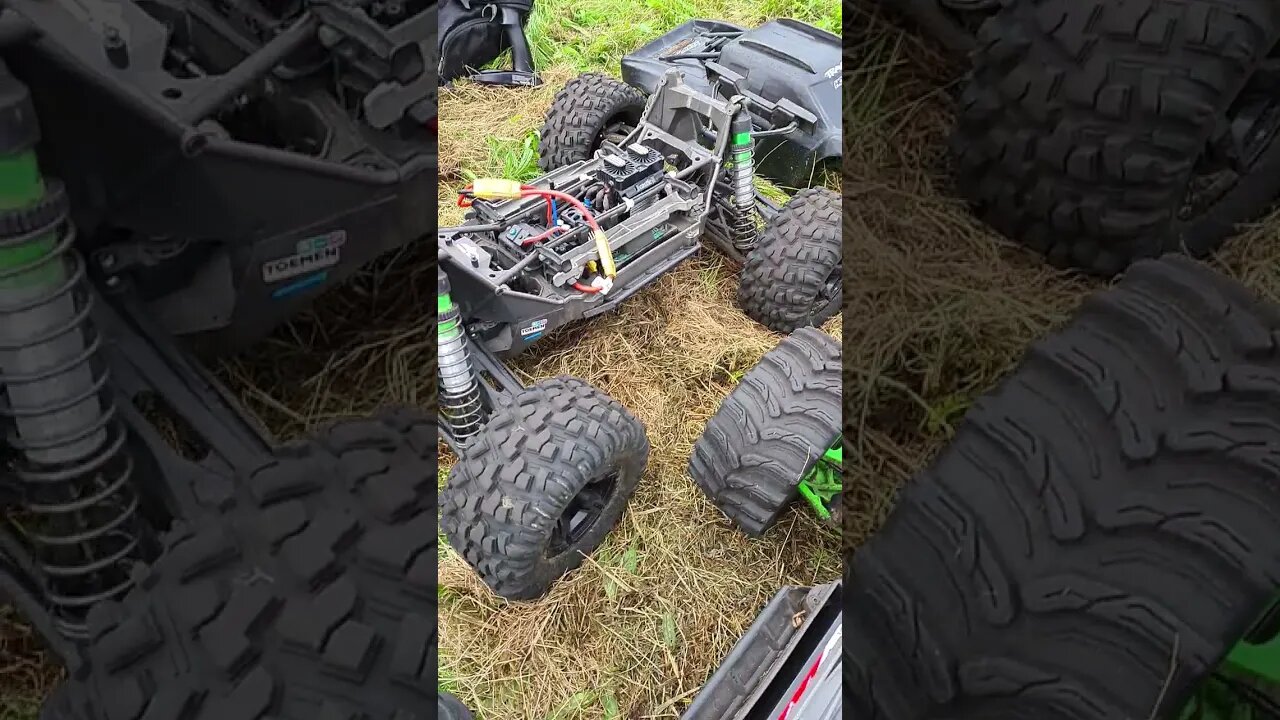 Stock VS Louise Tyres ... JUMPING AROUND #xmaxx #traxxas