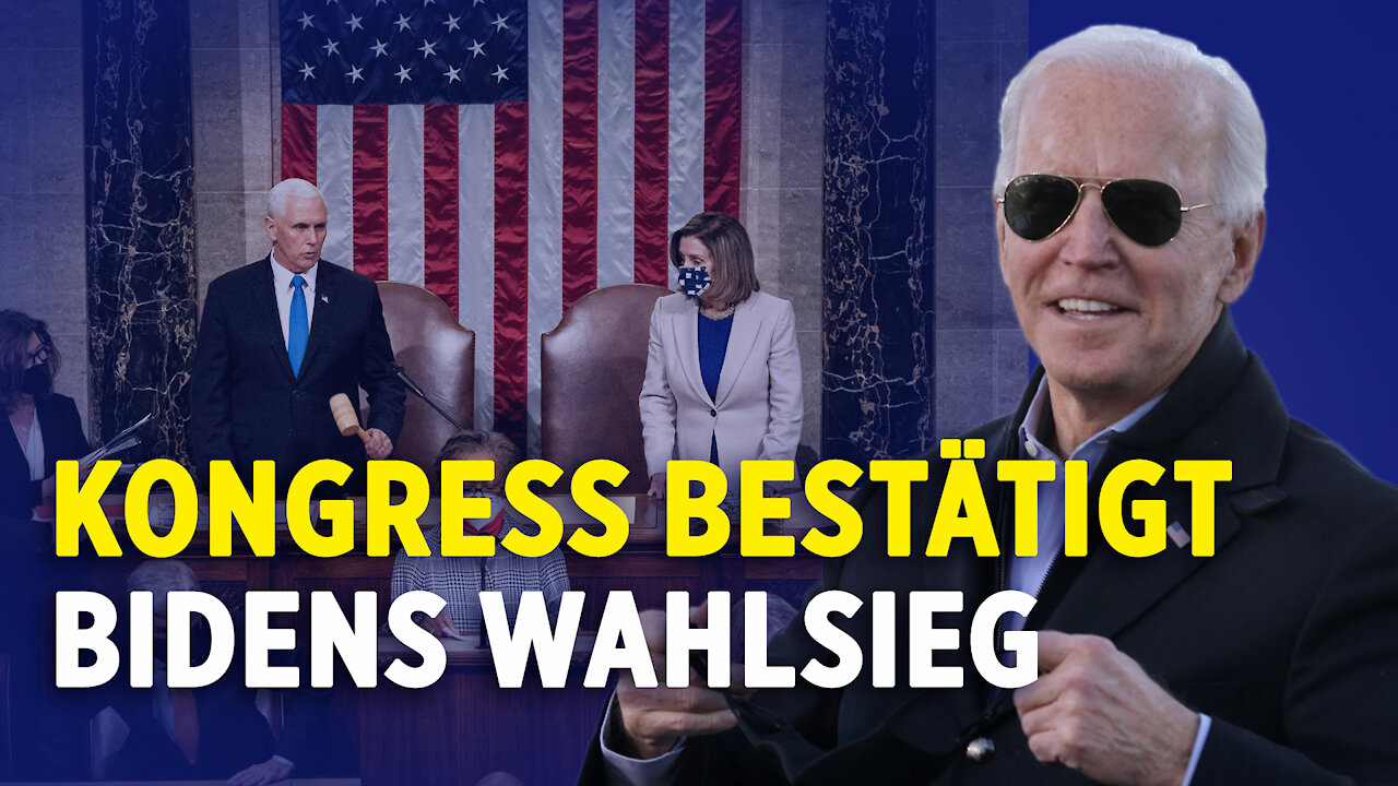 Kongress bestätigt Biden als neuen Präsidenten | Trump: „Geht nach Hause, wir brauchen Frieden“