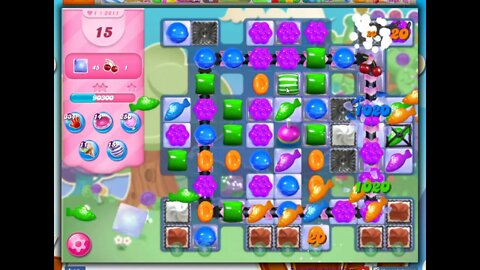 Candy Crush Level 2811 Talkthrough, 20 Moves 0 Boosters