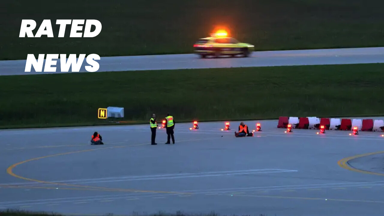 Climate Protesters Glue Themselves to Runway, Disrupt Munich Airport Traffic