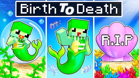 BIRTH To DEATH of a Mermaid In Minecraft!