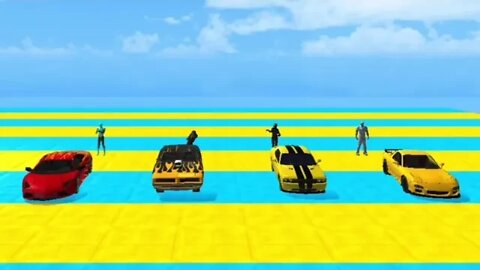 Cars Vs Giant Ramp | BeamNG.Drive