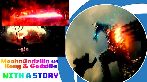 MechaGodzilla vs. Kong & Godzilla Full Fight Scene | with a story