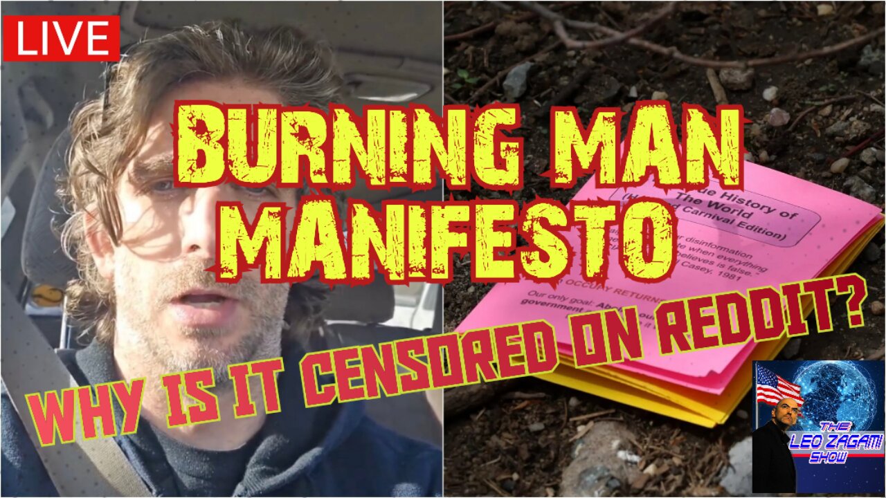 BURNING MAN MANIFESTO WHY IS IT CENSORED ON REDDIT?