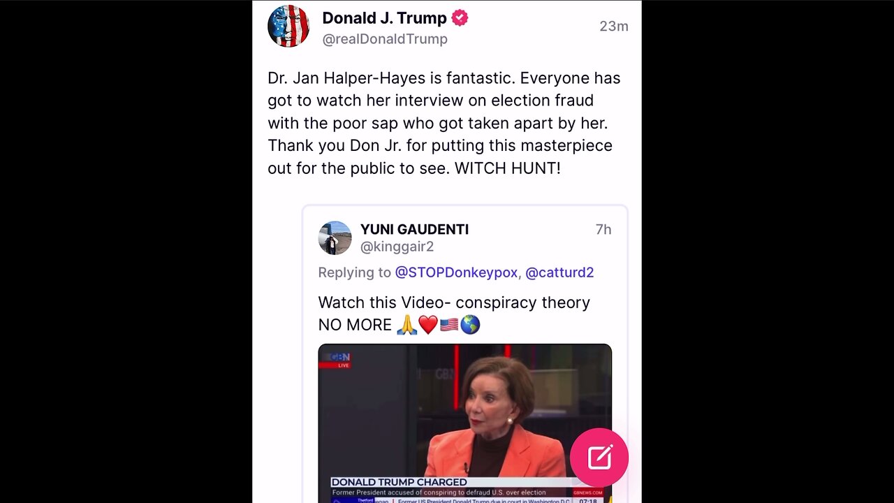 Trump Retruthed Dr. Jan Halper-Hayes