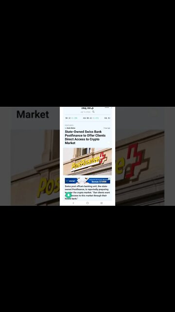 Swiss Post Office’s Banking Arm to Enter Crypto Market #cryptomash #cryptomashnews #cryptonews