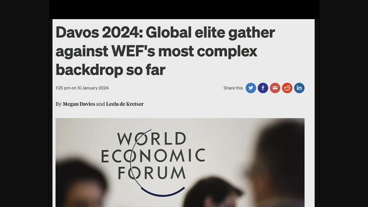 You Can Trust Us! You've Gotta See The Propaganda From The Scum Of The Earth Meeting In Davos!