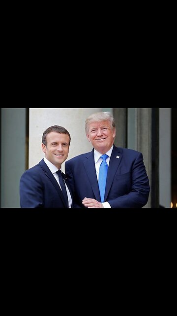 President Trump‘s motorcade in Paris last night