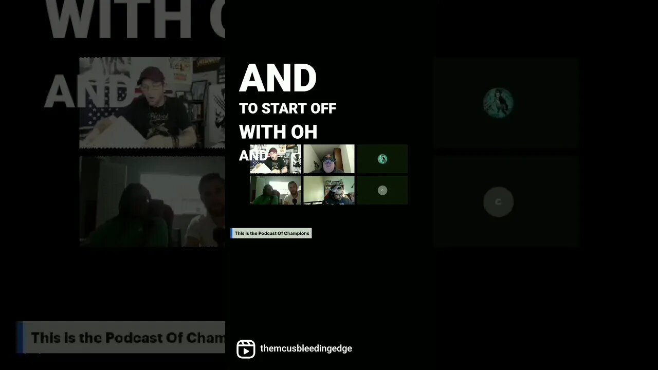 Video Clip 3 of Jeff( TrueKnowledge) moderating the Podcast Of Champions!! What If....? Review/ MCU