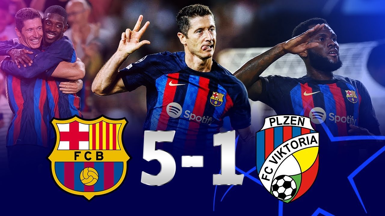 HIGHLIGHTS I BARÇA 5-1 VIKTORIA PLZEN I LEWANDOWSKI HAT-TRICK
