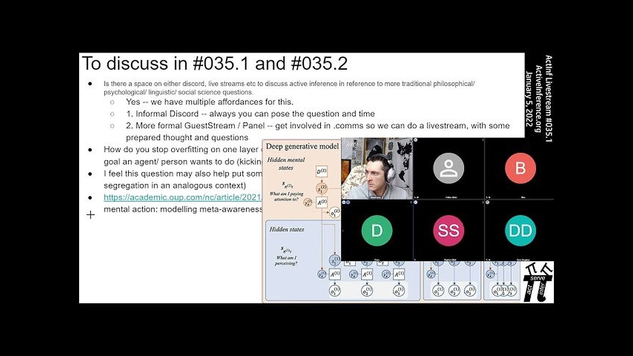 ActInf Livestream #035.1 ~ "A tale of two architectures free energy, its models, and modularity"