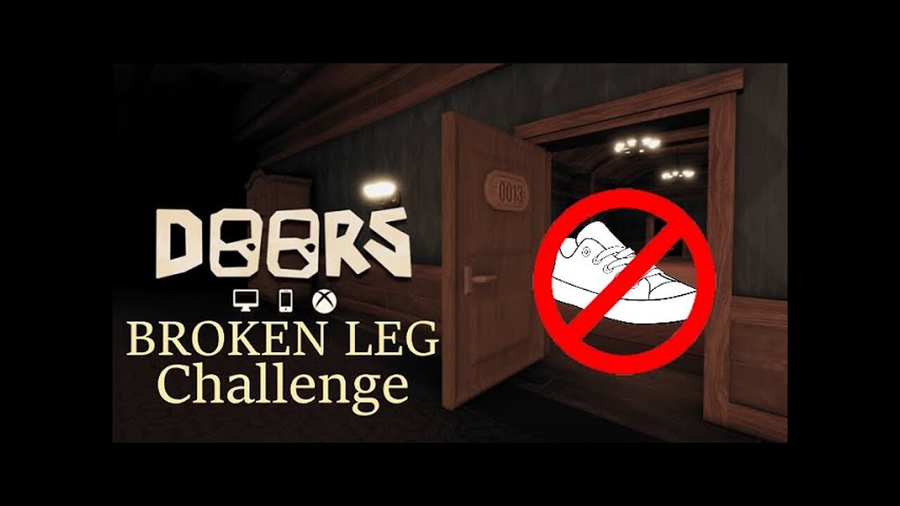 ROBLOX - Doors - "Broken Leg" Challenge (With @heyaitsceleste )