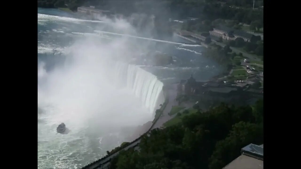 FROM SKYLON TOWER-FABULOUS HORSESHOE/AMERICAN/NIAGARA/FALLS