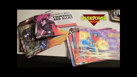 Cartoon Overpower Cards