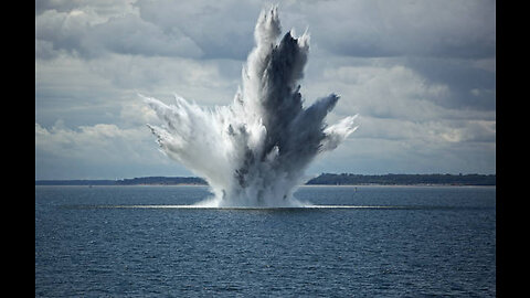 Nuclear bomb explosion in water