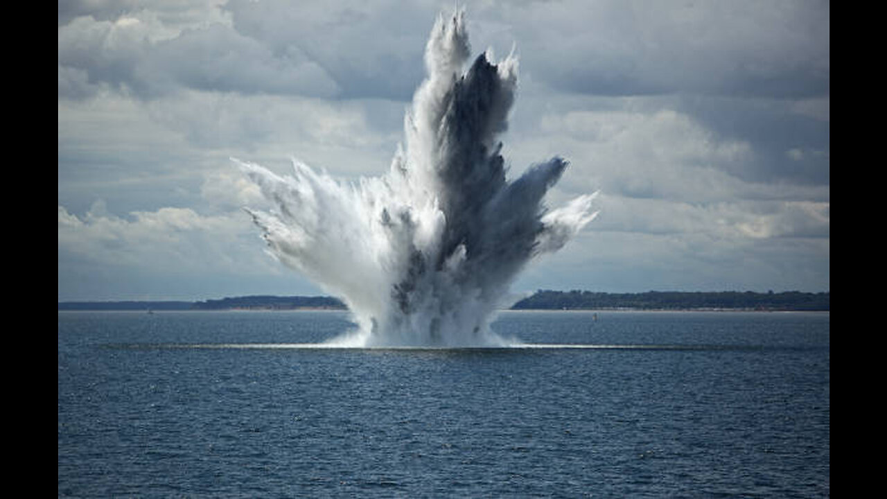 Nuclear bomb explosion in water