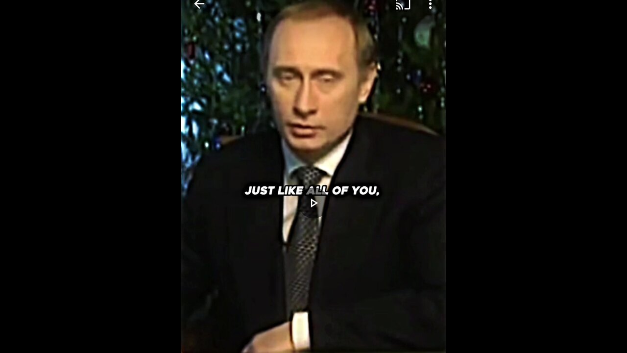 Russian Footage Of Ukraine + President Putin's First Televised Speech 1999