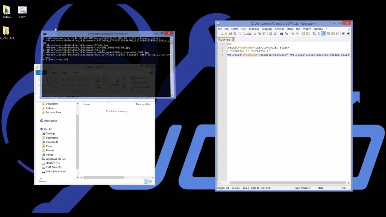 Create Folders and Copy Files With Batch |JOKO ENGINEERING|