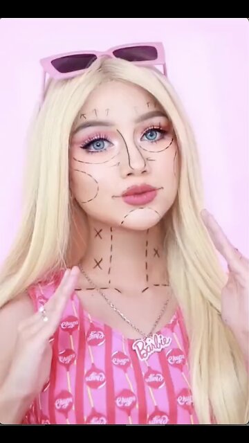 Barbie makeup