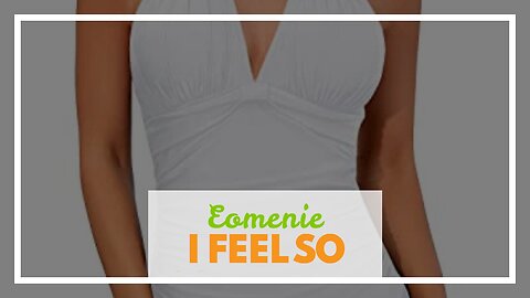 Eomenie Women's Push Up Wrap Tummy Control One Piece Swimsuit Bandeau Bathing Suits Slimming Tw... 