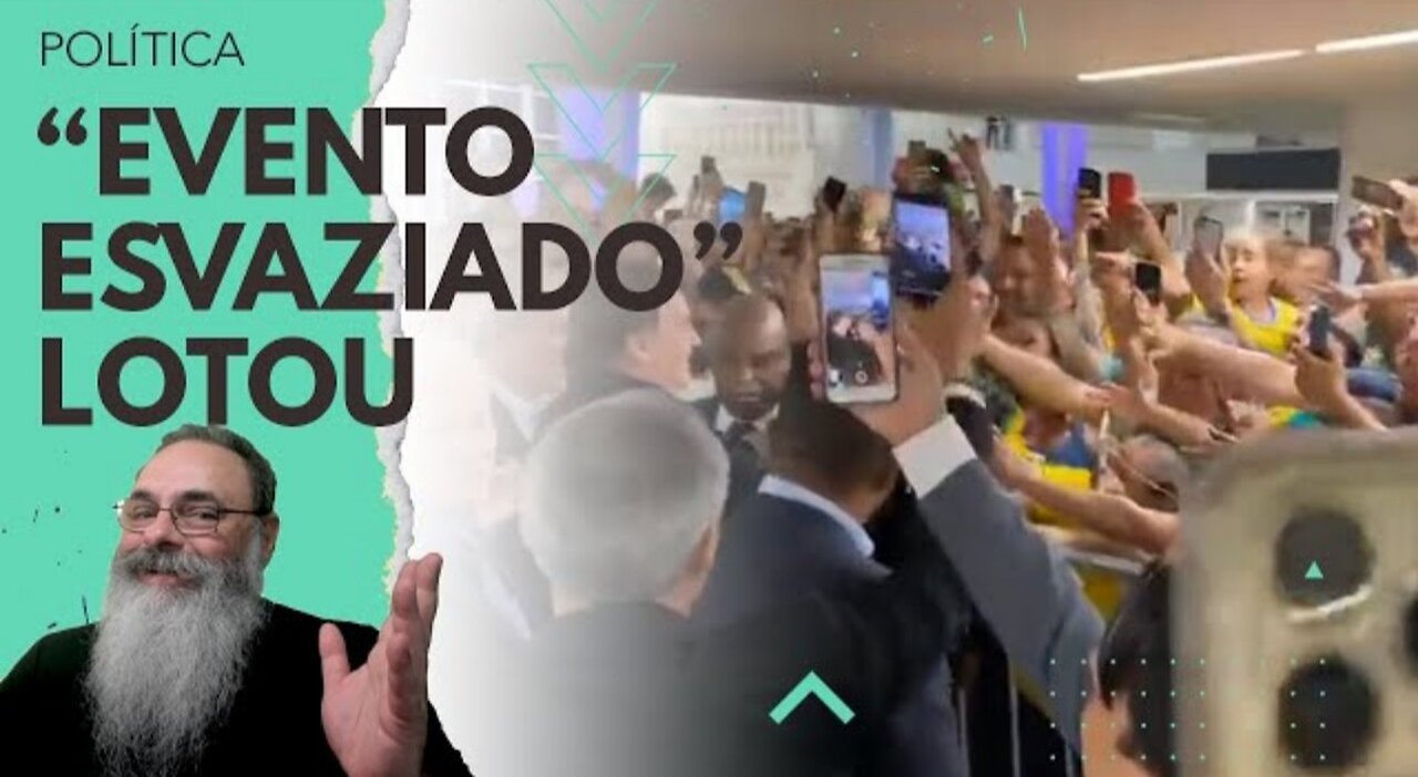 JORNAL DESESPERADO com BOLSONARO POPULAR na SEMANA de "ESCANDALO", tenta falar de "EVENTO ESVAZIADO"