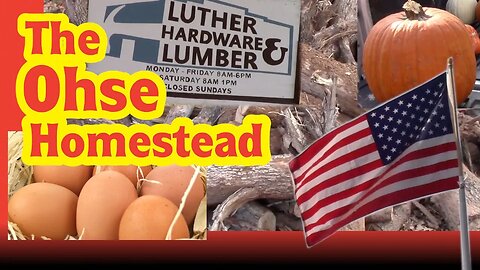 Eggs Flags and Wood - The Ohse Homestead - VLOG # 47