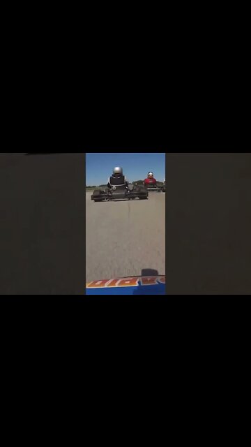 KART CRASH!! Lead kart spins in front of me at 70 MPH!