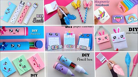 11 EASY CRAFT IDEAS | School Craft Idea/ DIY Craft/ School hacks/ Origami craft/paper mini gift idea