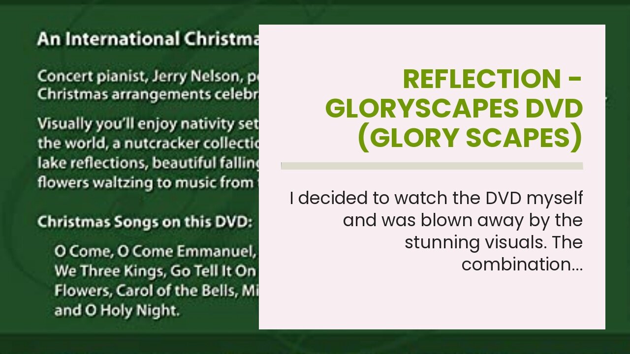 Reflection - GloryScapes DVD (Glory Scapes) Inspirational Music Video (instrumental) - Christia...