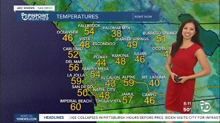 ABC 10News Pinpoint Weather for Sat. Jan. 29, 2022