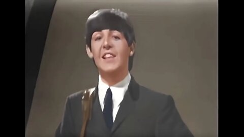 The Beatles - I Want To Hold Your Hand (thank you lucky stars) [COLORIZED]