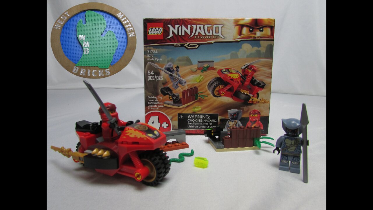 West Mitten Bricks Lego Ninjago Legacy Kai's Blade Cycle 71734