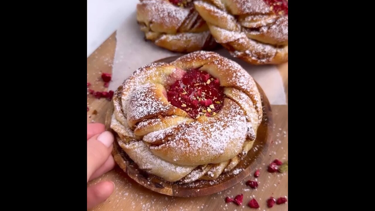 Cardamom Raspberry Knots