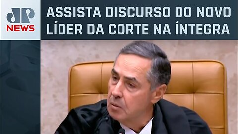 Barroso durante posse na presidência do STF: “Precisamos trabalhar pela pacificação do Brasil”