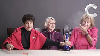 Grandmas smoking WEED for first time!