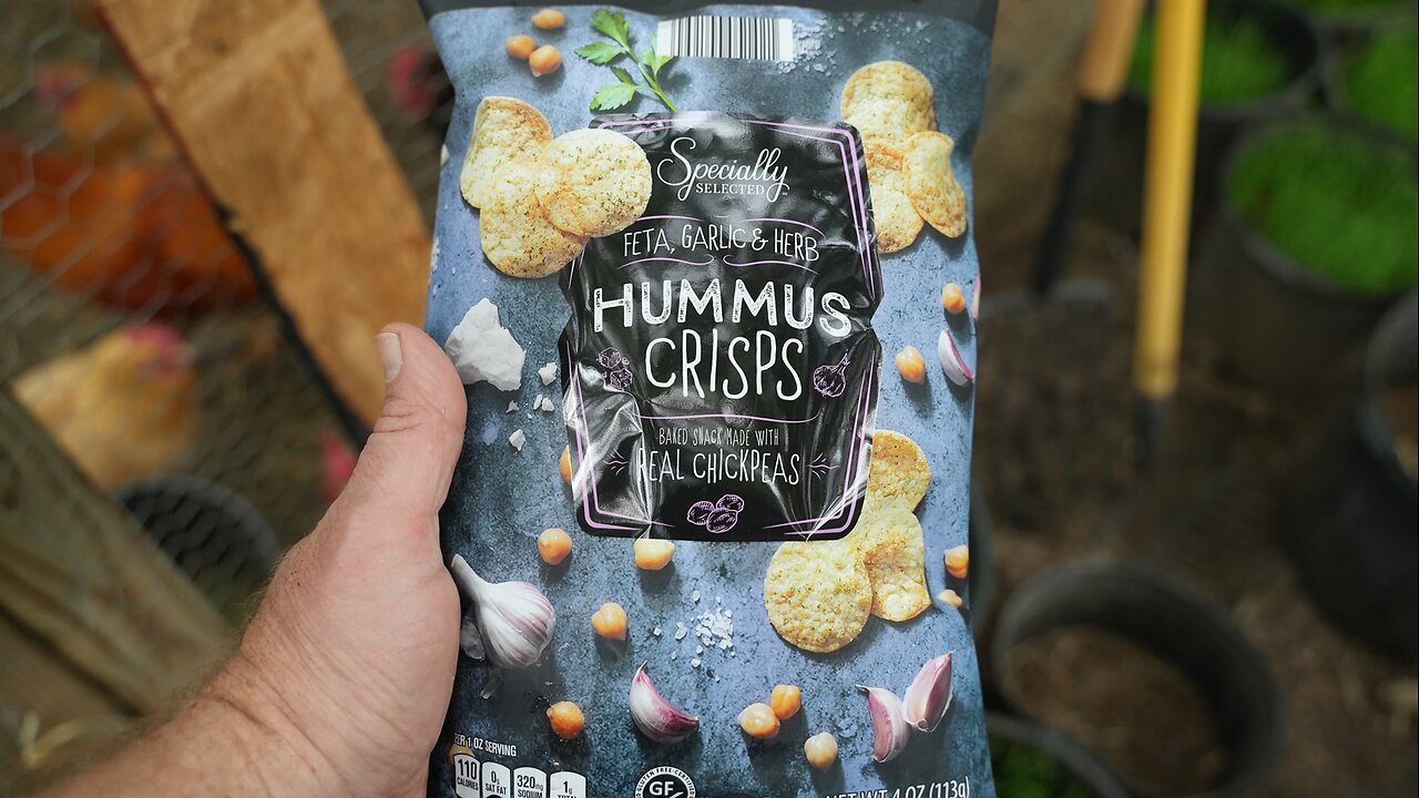 Chickens dig chick peas, but hummus crisps?