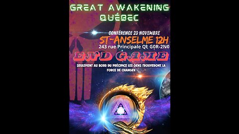 #37 Great Awakening Québec Podcast 17 novembre 2024 14H