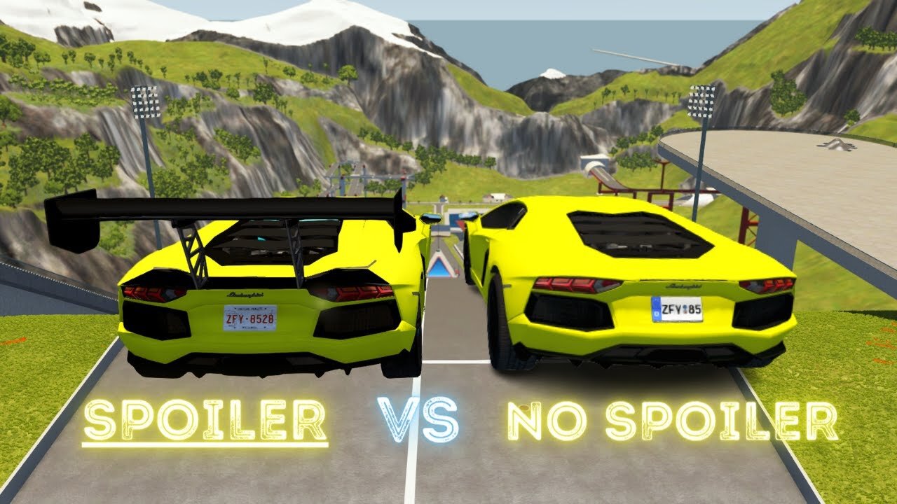 Spoiler vs No Spoiler – BeamNG Drive