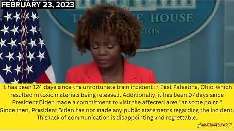 It has been 124 days since the unfortunate train incident in East Palestine, Ohio