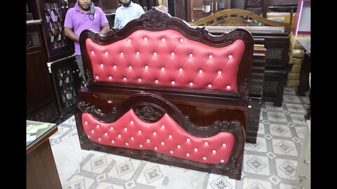 পানির দামে রাজকীয় খাট কিনুন। New Design Wooden Khat price in BD l RN Furniture Mirpur