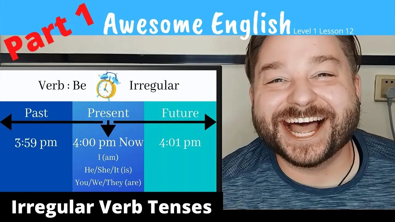 Awesome English Lesson 12 | 10 Most Common Irregular Verbs | 3 English Tenses