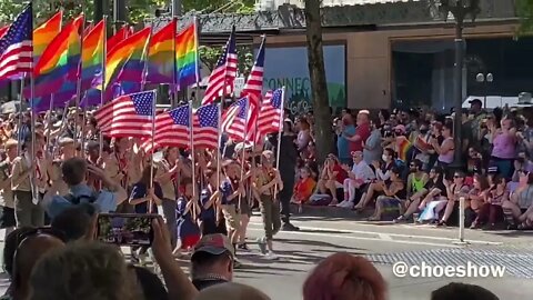 SEATTLE BOY SCOUTS MARCH AT GAY PRIDE PARADE