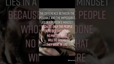 The difference between the possible and the impossible is…