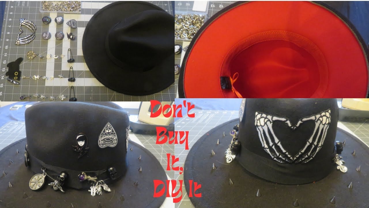 Don't Buy It, DIY It: Create Your Own Alternative/Goth Fedora hat