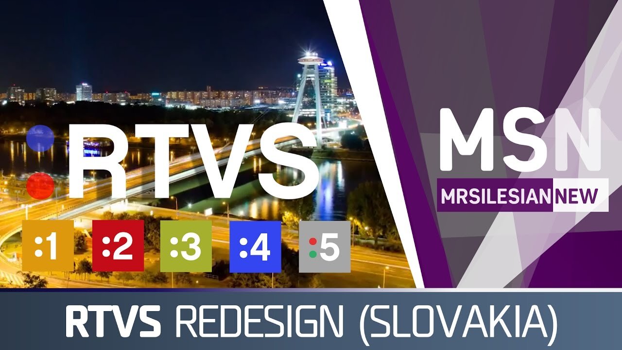 Rozhlas a televízia Slovenska (RTVS) arculat (Saját terv, fikció)