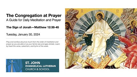The Sign of Jonah—Matthew 12:38-45
