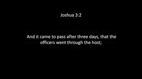 Joshua Chapter 3