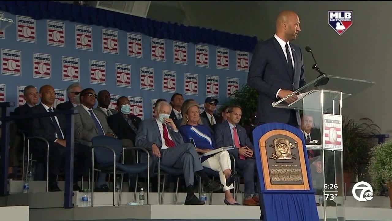 Ted Simmons pays tribute to Al Kaline in Hall of Fame speech, Derek Jeter admits nerves