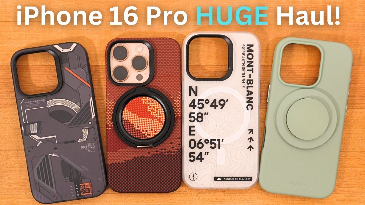 BENKS iPhone 16 Pro Case Haul! GoldenTide, Mecha, VitaPro and Mont Blanc!